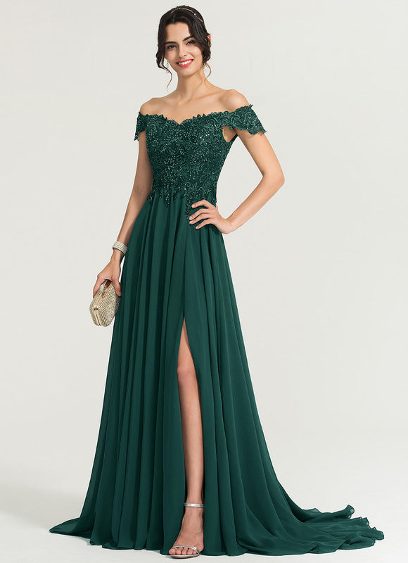 Robe de Soirée Émeraude Rayonnante - gallery 1