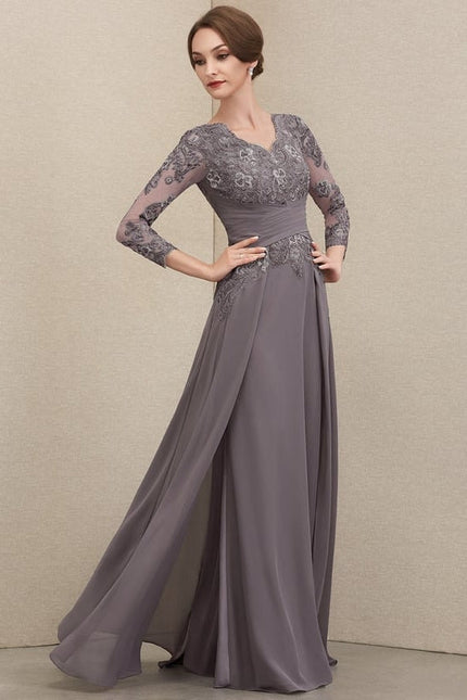 Robe de Soirée Gris Sophistiqué - gallery 1