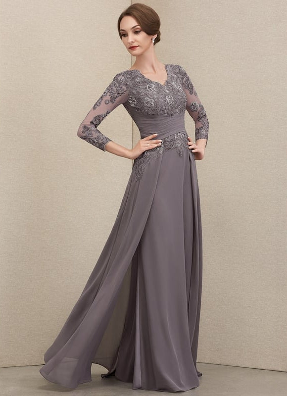 Robe de Soirée Gris Sophistiqué - gallery 1