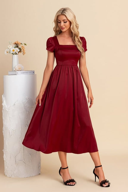 Robe de Soirée Élégance Pourpre Sereine - gallery 6