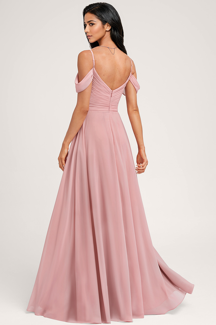 Robe de Soirée Écrue Flottante - gallery 4