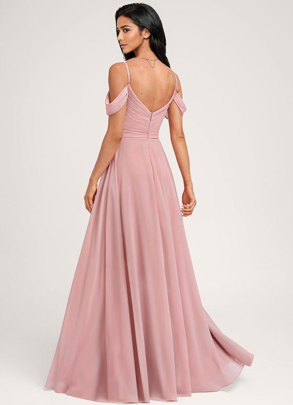 Robe de Soirée Écrue Flottante - gallery 4