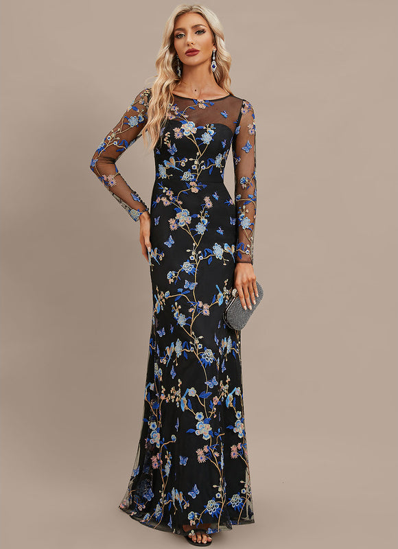 Robe de Soirée Floral Noir Chic - gallery 3