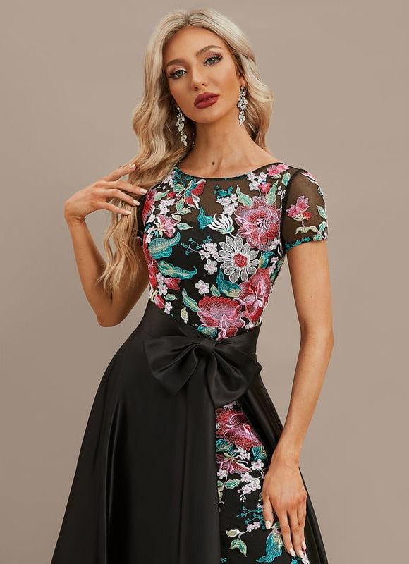 Robe De Soirée Avec Gros Noeud - gallery 1