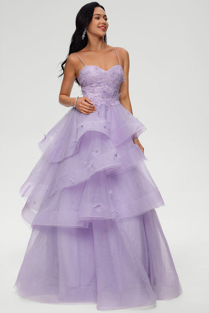 Robe de Soirée Lavande Étoilée - gallery 1