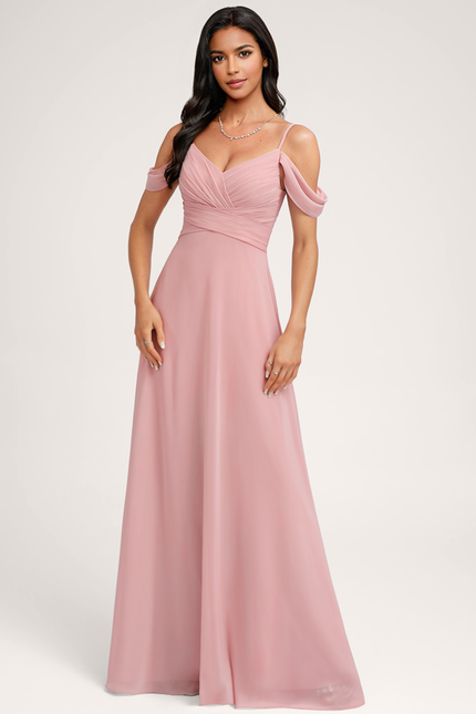 Robe de Soirée Écrue Flottante - gallery 3