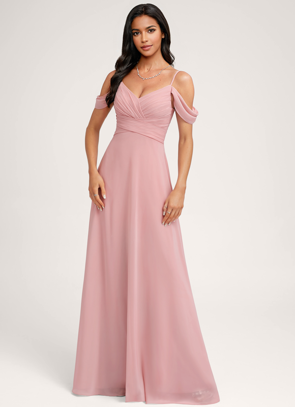 Robe de Soirée Écrue Flottante - gallery 3