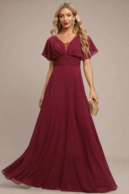 Robe de Soirée Fluide Émeraude