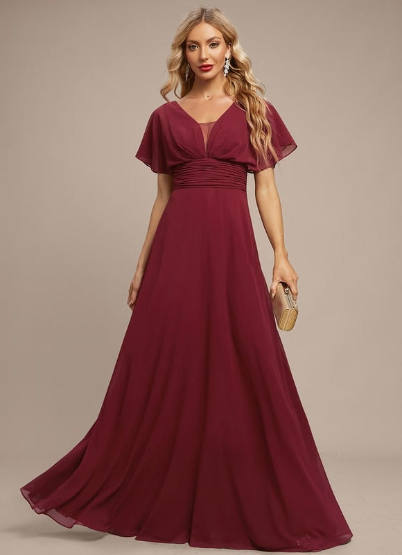 Robe de Soirée Fluide Émeraude
