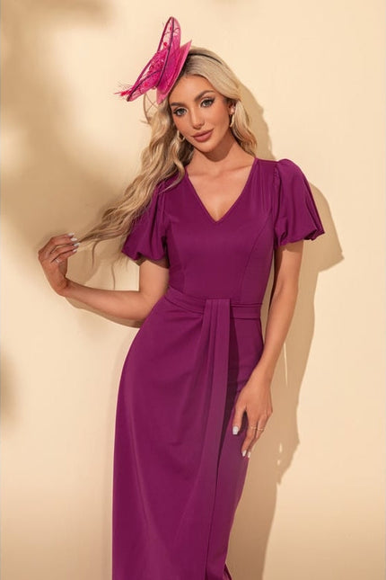 Robe de Soirée Violet Éthéré - gallery 5