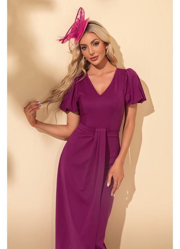 Robe de Soirée Violet Éthéré - gallery 5