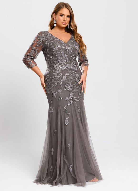 Robe de Soirée Argentée Lumineuse - gallery 8