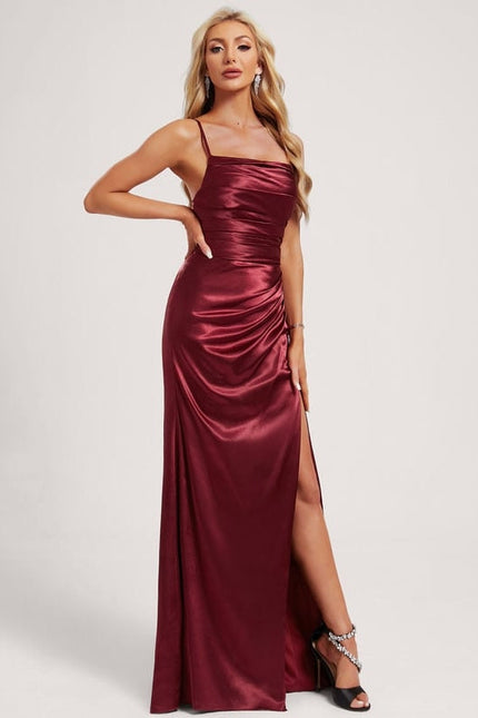 Robe de Soirée Sirène Satinée - gallery 2