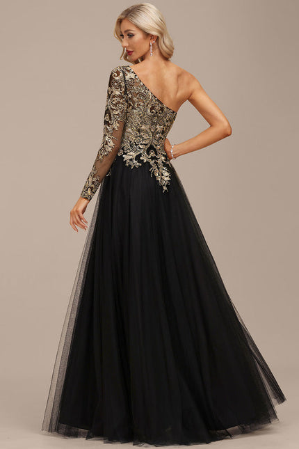 Robe de Soirée Noir Futuriste - gallery 6