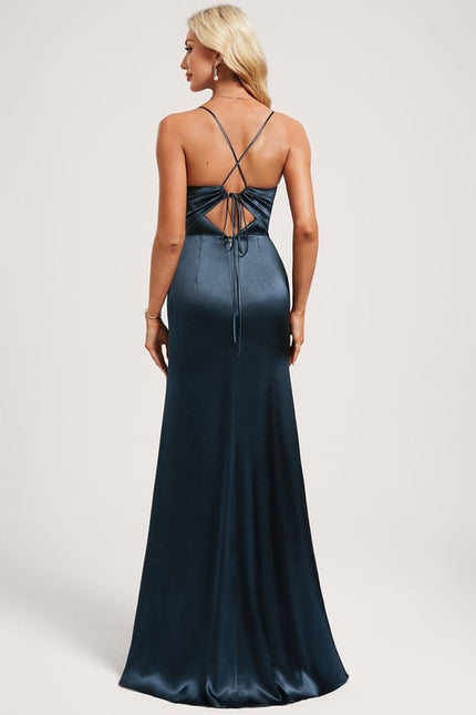 Robe de Soirée Dorée Fluide - gallery 5