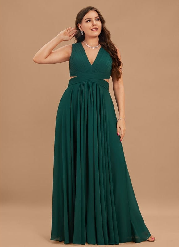 Robe de Soirée Fluide Émeraude - gallery 6