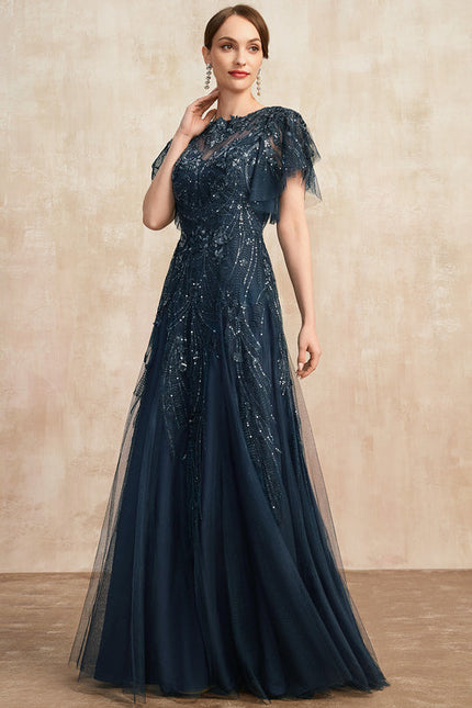 Robe de Soirée Marine Étoilée - gallery 5