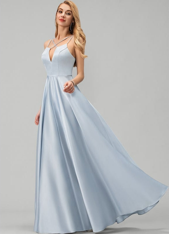 Robe de Soirée Satin Éclairée - gallery 2