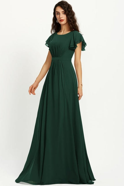 Robe de Soirée Vert Émeraude Chic - gallery 7