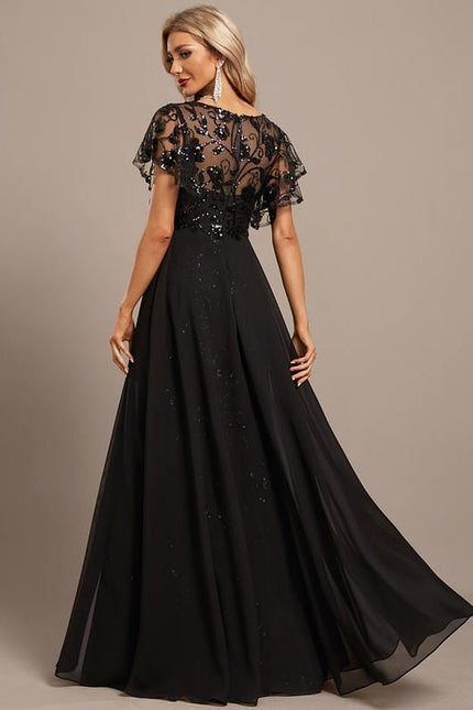 Robe De Soirée Paillette Dos Nu - gallery 6