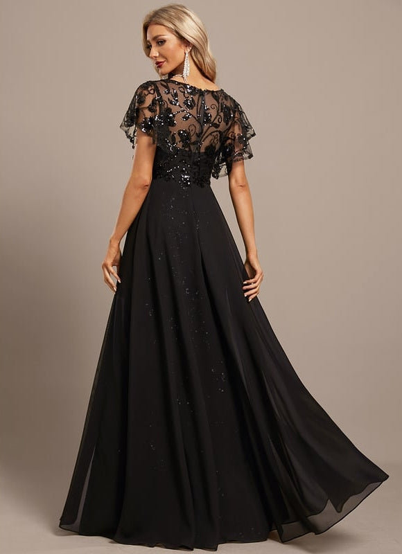 Robe De Soirée Paillette Dos Nu - gallery 6