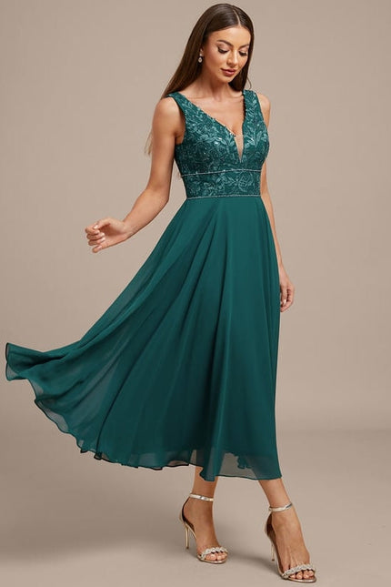 Robe de Soirée Vaporeuse Chic - gallery 5