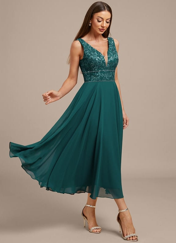 Robe de Soirée Vaporeuse Chic - gallery 5