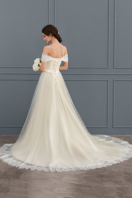 Robe de Soirée Élégance Tulle Naturel - gallery 6