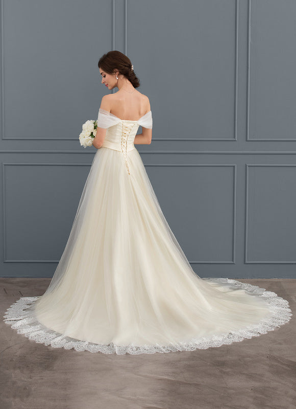 Robe de Soirée Élégance Tulle Naturel - gallery 6