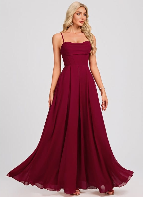 Robe de Soirée Bourgogne Élégante - gallery 4