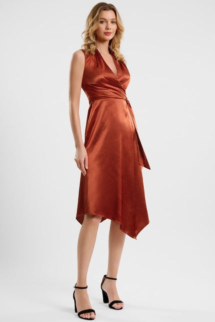 Robe de Soirée Cuivre Chic - gallery 1