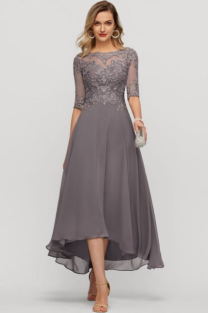 Robe de Soirée Sérénité Grise - gallery 2