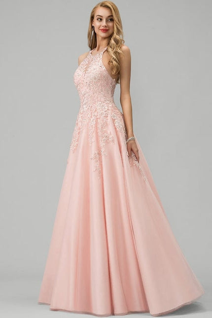 Robe de Soirée Rêve Poudré Tulle - gallery 2