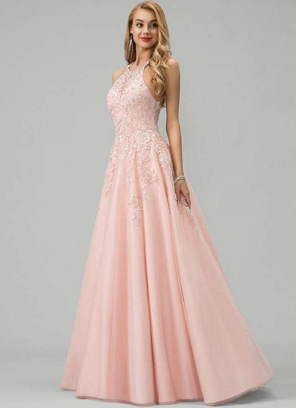 Robe de Soirée Rêve Poudré Tulle - gallery 2