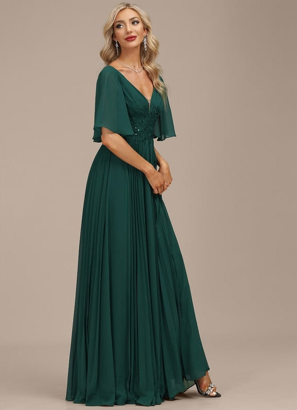 Robe de Soirée Vert Éclatante - gallery 2