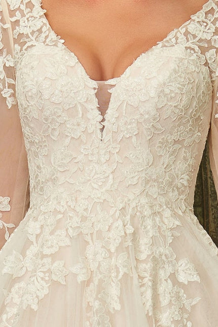 Robe De Soirée Grande Taille Blanche - gallery 1