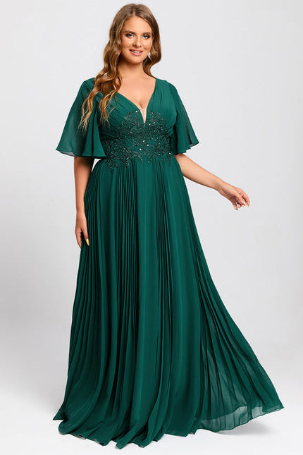 Robe de Soirée Vert Éclatante - gallery 8