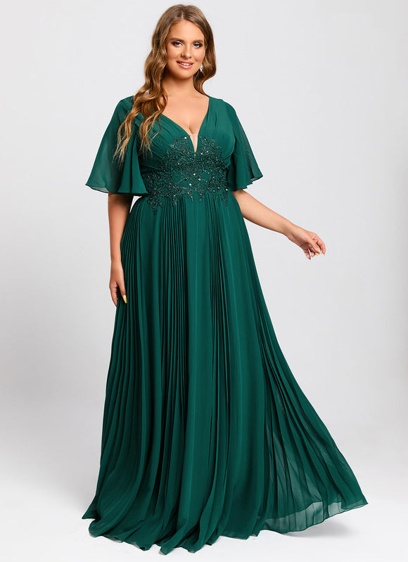 Robe de Soirée Vert Éclatante - gallery 8