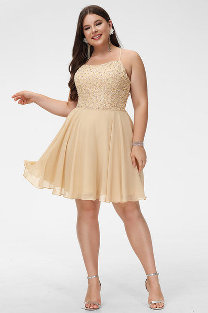Robe de Soirée Sable Éclatante - gallery 4