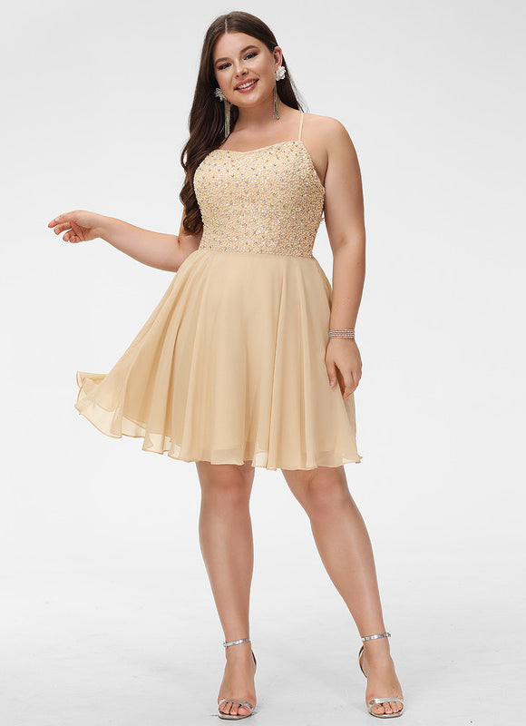 Robe de Soirée Sable Éclatante - gallery 4