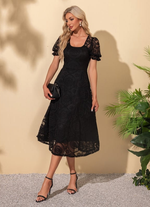 Robe de Soirée Noir Chic