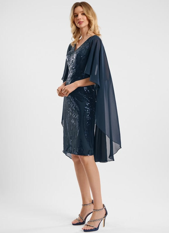 Robe de Soirée Pailletée Chiffon - gallery 2