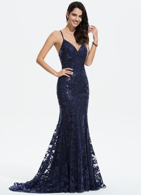 Robe de Soirée Éclat Marine Couture - gallery 2