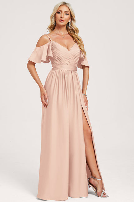 Robe de Soirée Élégance Rosée Chic