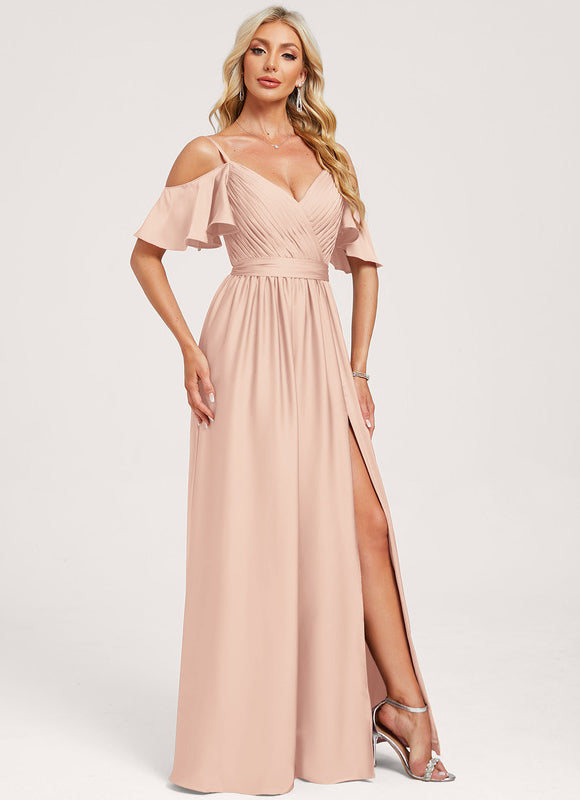Robe de Soirée Élégance Rosée Chic