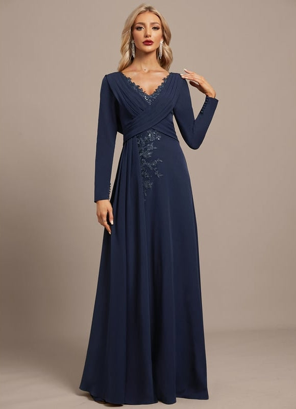 Robe de Soirée Élégance Marine Chic - gallery 4