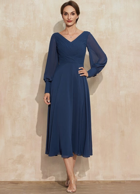 Robe De Soirée Grande Taille Mousseline - gallery 2