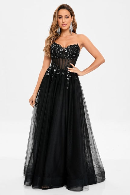 Robe de Soirée De Gala Rosée - gallery 2