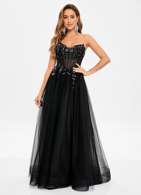 Robe de Soirée De Gala Rosée - gallery 2