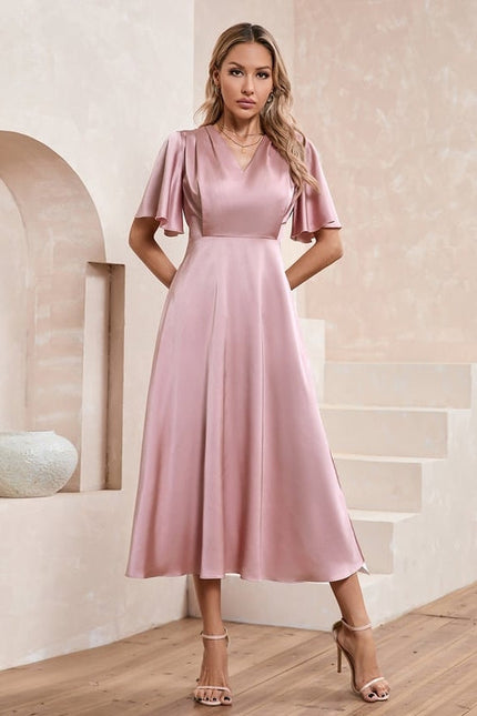 Robe de Soirée Rose Flottante - gallery 1